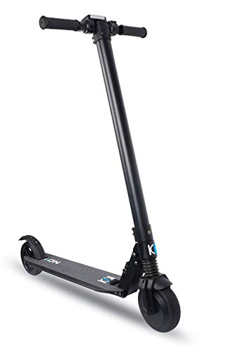 ION Scooter Eléctrico Tech, Adultos Unisex, Negro, Ruedas de 6,5" (165 mm)