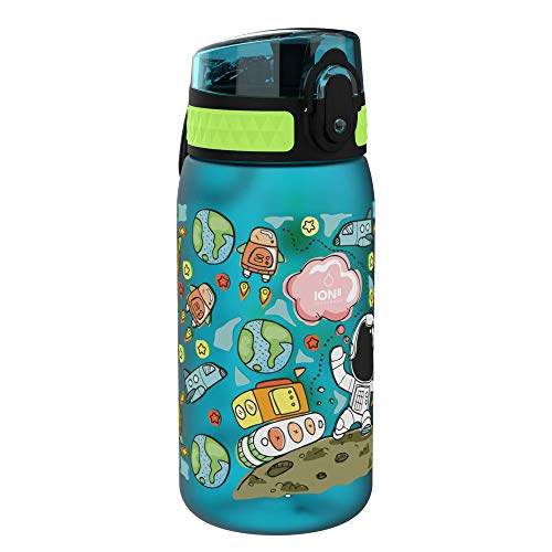 Ion8 Niños Botella Agua, Sin Fugas, Espacio, 400ml Ion8 Niños Botella Agua, Sin Fugas, Espacio, 400ml
