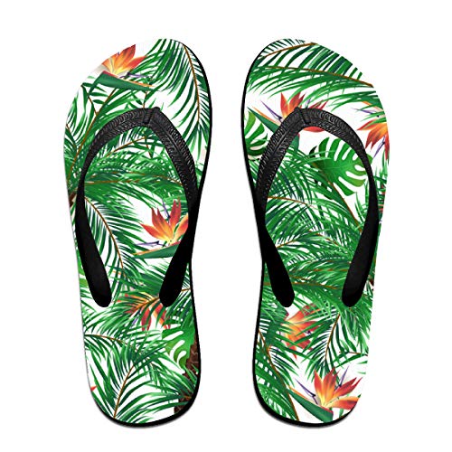 Iop 90p Palm Tree - Chanclas de Madera de Arce, PVC, Negro, Small