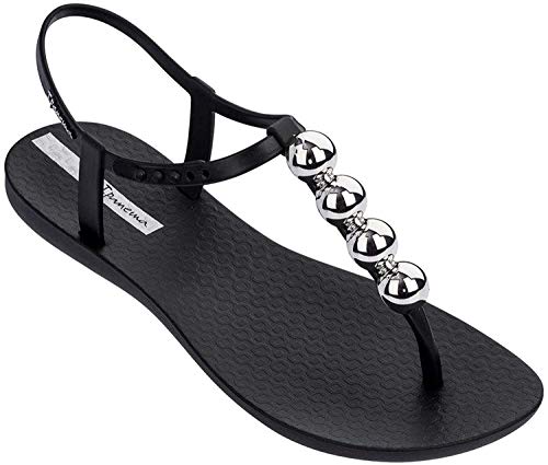 Ipanema Class Glam II Fem, Sandalias Planas Mujer, Negro/Onix, 35.5 EU