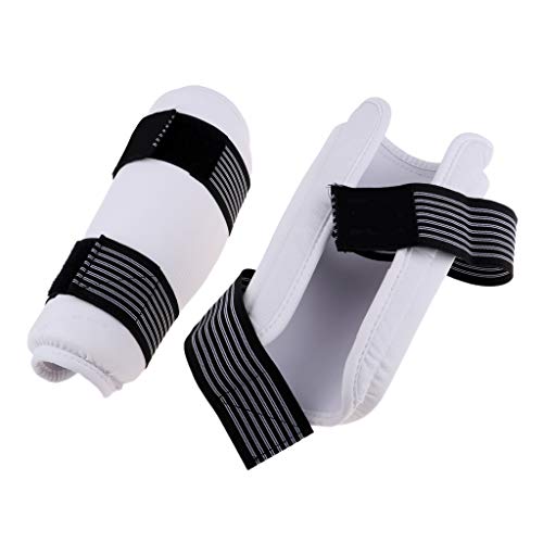 IPOTCH 2pcs Almohadilla Protector de Antebrazo y Codo + 2pcs Espinillera Protectora de Piernas para Boxeo, MMA, Sparring, Taekwondo, Lucha Libre IPOTCH 2pcs Almohadilla Protector de Antebrazo y Codo + 2pcs Espinillera Protectora de Piernas para Boxeo, MMA, Sparring, Taekwondo, Lucha Libre