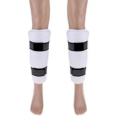 IPOTCH 2pcs Almohadilla Protector de Antebrazo y Codo + 2pcs Espinillera Protectora de Piernas para Boxeo, MMA, Sparring, Taekwondo, Lucha Libre