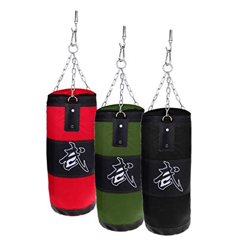 IPOTCH Funda Saco de Arena Rellenable con Peso Ajustable, Materiales de Entrenamiento para Boxeo Artes Marciales MMA