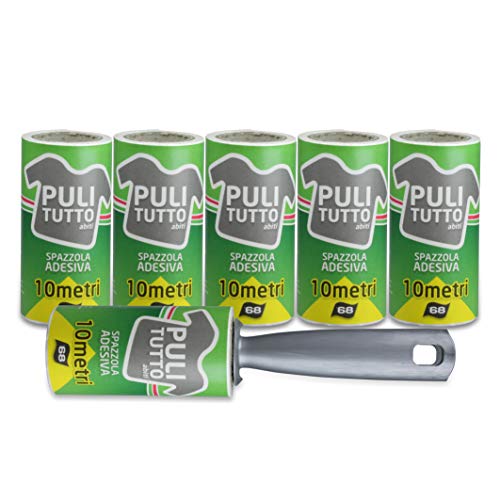 ippa 6 cepillos Adhesivos, 6 Rollos de 10 Metros, Ideal para pelos de Perros y Gatos, Polvo, Cojines, Asientos, Chaquetas, sofás, sillones, Bianco, única (272/10AM) ippa 6 cepillos Adhesivos, 6 Rollos de 10 Metros, Ideal para pelos de Perros y Gatos, Polvo, Cojines, Asientos, Chaquetas, sofás, sillones, Bianco, única (272/10AM)