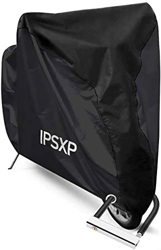 IPSXP Funda de Bicicleta, Funda de Protección Bici con Agujero de Bloqueo Bolsa de Transporte Resistente Proteger Bici del Sol Lluvia Polvo para Bicicleta de Montaña Carretera (208 x 112 x 76 cm)