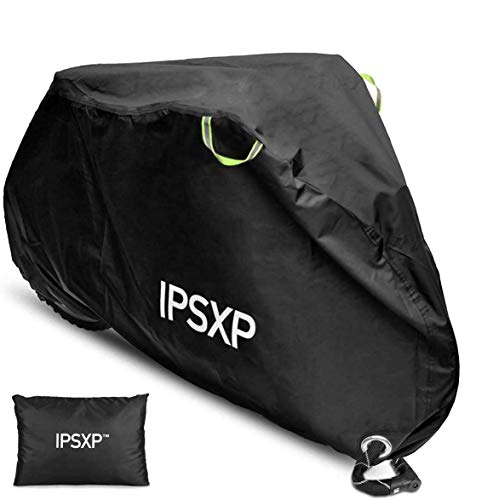 IPSXP Funda de Bicicleta, Funda de Protección Bici con Agujero de Bloqueo Bolsa de Transporte Resistente Proteger Bici del Sol Lluvia Polvo para Bicicleta de Montaña Carretera (208 x 112 x 76 cm)