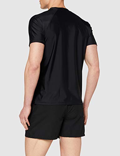 iQ-Company Loose Fit Camiseta, Hombre, Negro, XXXL