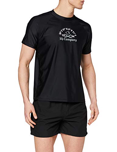 iQ-Company Loose Fit Camiseta, Hombre, Negro, XXXL