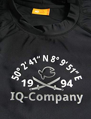 iQ-Company Loose Fit Camiseta, Hombre, Negro, XXXL