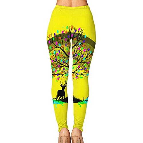 Irener Leggings de Entrenamiento Deportivo con pantalón de Yoga Rainbow Elk High Waist Tummy Control Womens Yoga Workout Pantsn Irener Leggings de Entrenamiento Deportivo con pantalón de Yoga Rainbow Elk High Waist Tummy Control Womens Yoga Workout Pantsn