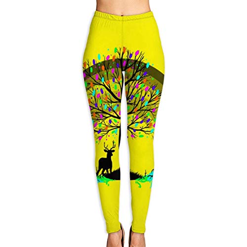 Irener Leggings de Entrenamiento Deportivo con pantalón de Yoga Rainbow Elk High Waist Tummy Control Womens Yoga Workout Pantsn Irener Leggings de Entrenamiento Deportivo con pantalón de Yoga Rainbow Elk High Waist Tummy Control Womens Yoga Workout Pantsn
