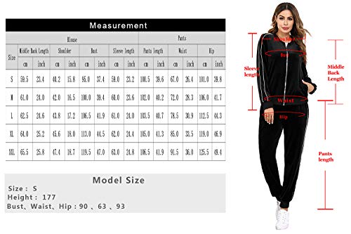 Irevial Conjunto de Chándal para Mujer de algodón, Cómodo Terciopelo Trajes de Manga Larga Chaquetas Deportivas con Cremallera Completa y Pantalones de Cintura Alta, Pijamas Set 2 Piezas Irevial Conjunto de Chándal para Mujer de algodón, Cómodo Terciopelo Trajes de Manga Larga Chaquetas Deportivas con Cremallera Completa y Pantalones de Cintura Alta, Pijamas Set 2 Piezas