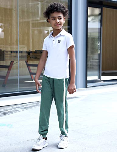 Irevial Pantalones niños de 100% algodón, Pantalones de Chándal para Niños de Cintura elástica con cordón,Pantalón Largo Deportivo con Bolsillos, para Cole/Correr/en casa,Negro,8 años Irevial Pantalones niños de 100% algodón, Pantalones de Chándal para Niños de Cintura elástica con cordón,Pantalón Largo Deportivo con Bolsillos, para Cole/Correr/en casa,Negro,8 años