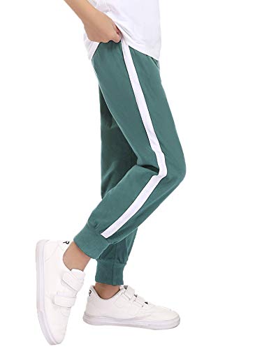 Irevial Pantalones niños de 100% algodón, Pantalones de Chándal para Niños de Cintura elástica con cordón,Pantalón Largo Deportivo con Bolsillos, para Cole/Correr/en casa,Negro,8 años Irevial Pantalones niños de 100% algodón, Pantalones de Chándal para Niños de Cintura elástica con cordón,Pantalón Largo Deportivo con Bolsillos, para Cole/Correr/en casa,Negro,8 años