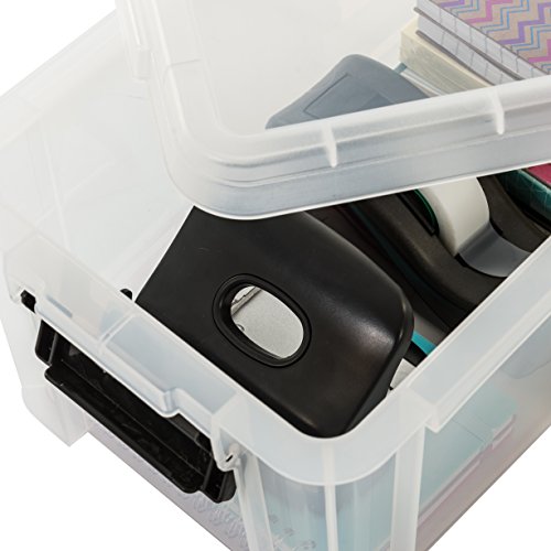 Iris Ohyama, lote 4 cajas apilables de almacenamiento con tapa - Multi Box - MBX-4, plástico, transparente, 4L, 36,5 x 21,4 x 10,5 cm Iris Ohyama, lote 4 cajas apilables de almacenamiento con tapa - Multi Box - MBX-4, plástico, transparente, 4L, 36,5 x 21,4 x 10,5 cm