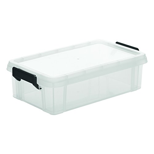 Iris Ohyama, lote 4 cajas apilables de almacenamiento con tapa - Multi Box - MBX-4, plástico, transparente, 4L, 36,5 x 21,4 x 10,5 cm Iris Ohyama, lote 4 cajas apilables de almacenamiento con tapa - Multi Box - MBX-4, plástico, transparente, 4L, 36,5 x 21,4 x 10,5 cm
