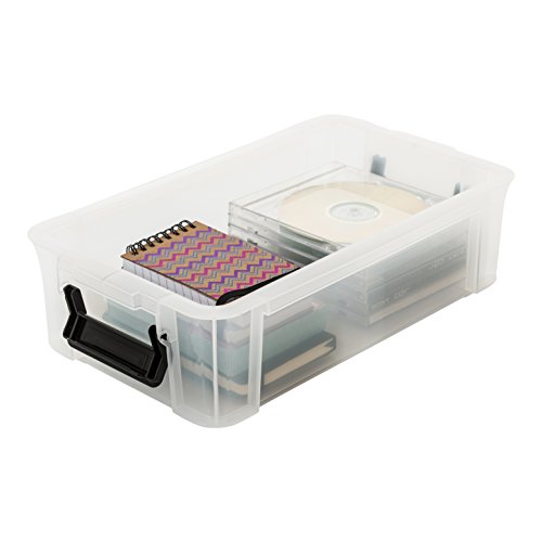 Iris Ohyama, lote 4 cajas apilables de almacenamiento con tapa - Multi Box - MBX-4, plástico, transparente, 4L, 36,5 x 21,4 x 10,5 cm Iris Ohyama, lote 4 cajas apilables de almacenamiento con tapa - Multi Box - MBX-4, plástico, transparente, 4L, 36,5 x 21,4 x 10,5 cm