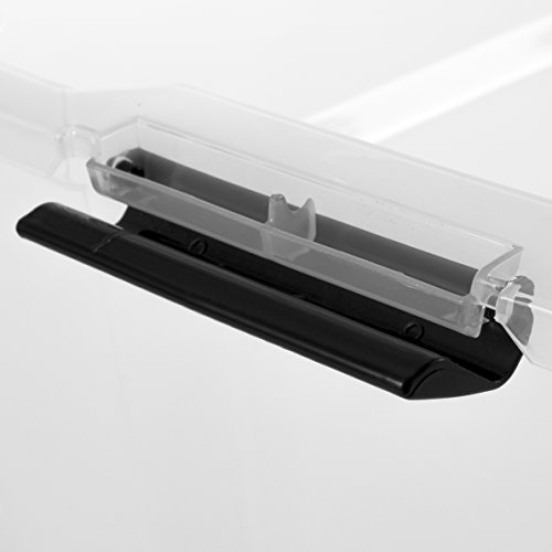 Iris Ohyama, lote de 2 cajas de almacenamiento debajo de la cama con ruleta - Top Box - TBU-40, plástico, transparente, 40 L, 68 x 39 x 19.3 cm Iris Ohyama, lote de 2 cajas de almacenamiento debajo de la cama con ruleta - Top Box - TBU-40, plástico, transparente, 40 L, 68 x 39 x 19.3 cm