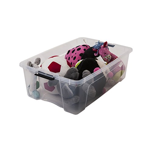 Iris Ohyama New Top Box NTB-30 - lote de 3 cajas apilables de almacenamiento, Transparente, 30 L Iris Ohyama New Top Box NTB-30 - lote de 3 cajas apilables de almacenamiento, Transparente, 30 L