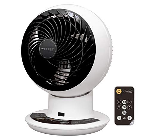 Iris Ohyama PCF-SDC18T Woozoo - Ventilador Ultra Potente, Silencioso y Oscilante con Motor DC Jet y Control Remoto, 35 W, 54 m², Distancia de 28m Iris Ohyama PCF-SDC18T Woozoo - Ventilador Ultra Potente, Silencioso y Oscilante con Motor DC Jet y Control Remoto, 35 W, 54 m², Distancia de 28m