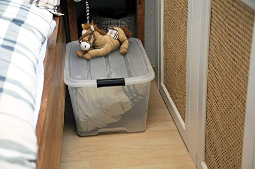 Iris Ohyama Top Box TB-15 Lote de 3 Cajas apilables de Almacenamiento con Cierre de Clip, Plastico, 15 L, 39 x 29 x 18.6 cm, 3 Unidades Iris Ohyama Top Box TB-15 Lote de 3 Cajas apilables de Almacenamiento con Cierre de Clip, Plastico, 15 L, 39 x 29 x 18.6 cm, 3 Unidades