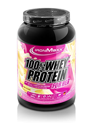 IronMaxx Batido 100% Proteína de Suero para Ella, Piña Colada 900 g IronMaxx Batido 100% Proteína de Suero para Ella, Piña Colada 900 g