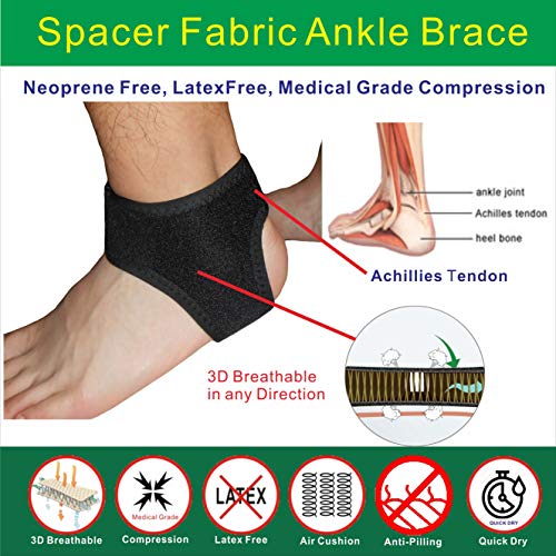 IRUFA, AN-OS-11, 3D transpirable tejido elástico patentado ajustable atlética Achillies Tendon tobillo envoltorio, fascitis plantar, alivio del dolor para esguinces, esguinces IRUFA, AN-OS-11, 3D transpirable tejido elástico patentado ajustable atlética Achillies Tendon tobillo envoltorio, fascitis plantar, alivio del dolor para esguinces, esguinces