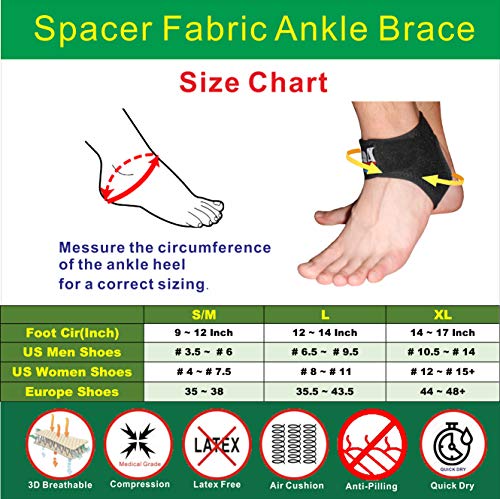 IRUFA, AN-OS-11, 3D transpirable tejido elástico patentado ajustable atlética Achillies Tendon tobillo envoltorio, fascitis plantar, alivio del dolor para esguinces, esguinces IRUFA, AN-OS-11, 3D transpirable tejido elástico patentado ajustable atlética Achillies Tendon tobillo envoltorio, fascitis plantar, alivio del dolor para esguinces, esguinces