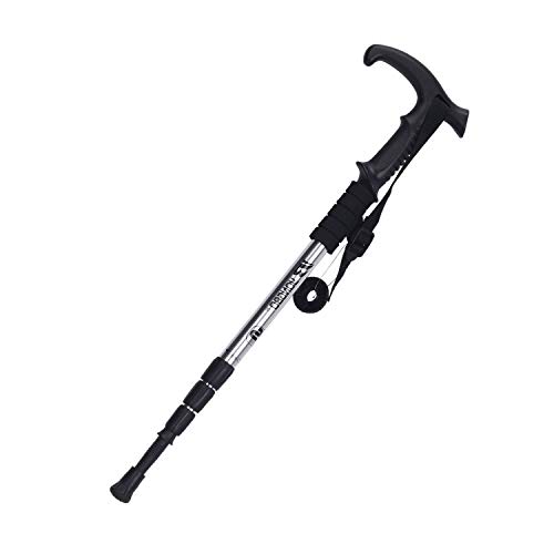 Irypulse Single Bastones de Senderismo Ultraligero Durable Clase de Aviación Aluminio Antichoque Telescópica Ajustable Excursión/Escalada, Trekking de Bastón Hombre Mujer Niños -Plateado T Irypulse Single Bastones de Senderismo Ultraligero Durable Clase de Aviación Aluminio Antichoque Telescópica Ajustable Excursión/Escalada, Trekking de Bastón Hombre Mujer Niños -Plateado T