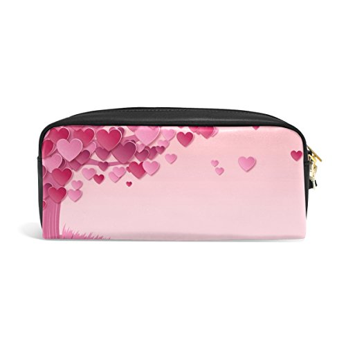 isaoa estuche bolsa de viaje para maquillaje, color rosa árbol Fabulous Love, gran capacidad luz portátil bolsa regalo para los niños niña mujer