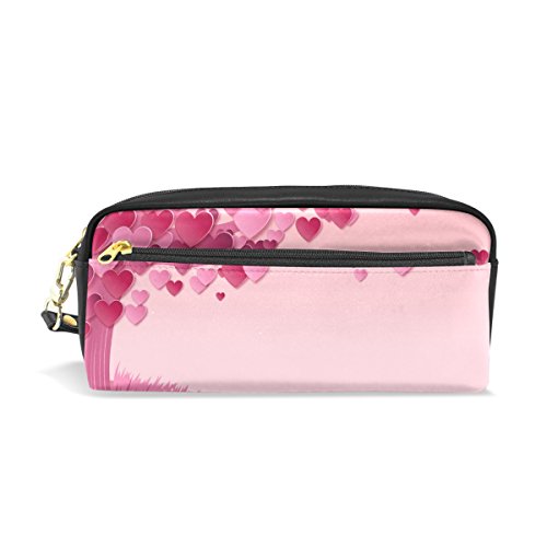 isaoa estuche bolsa de viaje para maquillaje, color rosa árbol Fabulous Love, gran capacidad luz portátil bolsa regalo para los niños niña mujer