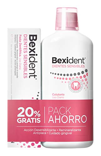 Isdin Bexident Dientes Sensibles Pack ahorro 20% EXTRA Colutorio 500ml+Pasta 75ml