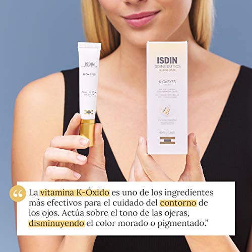 ISDIN Isdinceutics K-Ox Eyes, Crema Contorno de Ojos para Bolsas y Ojeras, con Vitamina K-Óxido y Ácido hialurónico - 1 x 15 ml