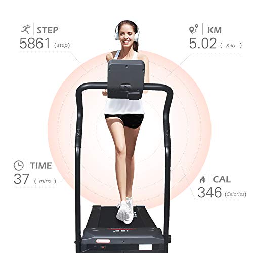 ISE - Cinta de correr plegable, motorizada 10 km/h 750 W, velocidad ajustable, pantalla LCD, ideal para el hogar y la oficina, alfombra de caminar eléctrica con 4 programas, SY1006 ISE - Cinta de correr plegable, motorizada 10 km/h 750 W, velocidad ajustable, pantalla LCD, ideal para el hogar y la oficina, alfombra de caminar eléctrica con 4 programas, SY1006