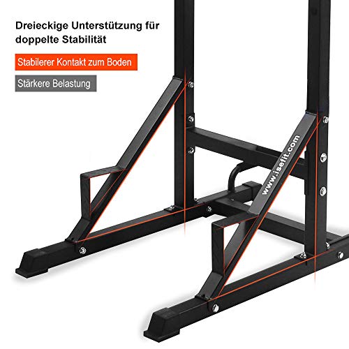 ISE Estación de Musculación, Torre de Gimnasio Entrenamiento Multifuncional, Multiestación con Barra de Dominadas Fitness, Power Tower de Pull-up para Ejercicio Fuerza Gimnasia Professional, SY-5607 ISE Estación de Musculación, Torre de Gimnasio Entrenamiento Multifuncional, Multiestación con Barra de Dominadas Fitness, Power Tower de Pull-up para Ejercicio Fuerza Gimnasia Professional, SY-5607