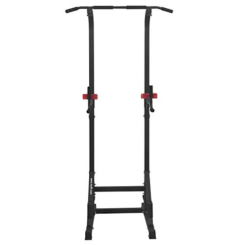 ISE Estación de Musculación, Torre de Gimnasio Entrenamiento Multifuncional, Multiestación con Barra de Dominadas Fitness, Power Tower de Pull-up para Ejercicio Fuerza Gimnasia Professional, SY-5607