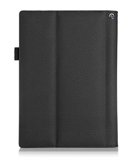 ISIN Funda para Tablet Serie Funda de Premium PU con Stand Función para Lenovo Yoga Tablet 2 10 de 10,1 pulgadas 1050 Android Tablet con Velcro Correa para la Mano y Ranuras para Tarjetas (Azul)