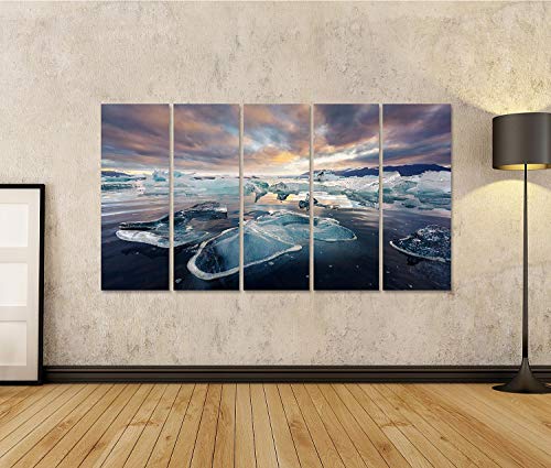 islandburner Cuadro en Lienzo Icebergs en la Laguna Glacial Jokulsarlon Cuadros Modernos Decoracion Impresión Salon islandburner Cuadro en Lienzo Icebergs en la Laguna Glacial Jokulsarlon Cuadros Modernos Decoracion Impresión Salon