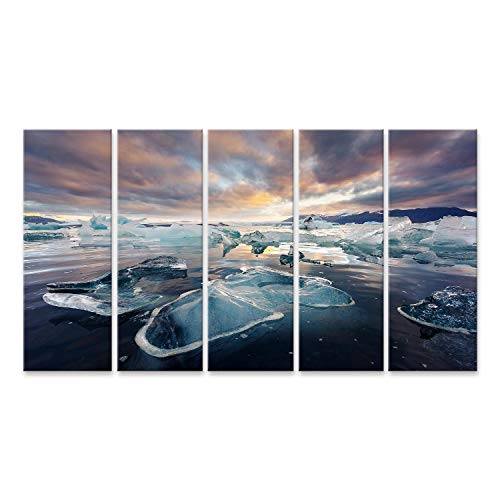 islandburner Cuadro en Lienzo Icebergs en la Laguna Glacial Jokulsarlon Cuadros Modernos Decoracion Impresión Salon islandburner Cuadro en Lienzo Icebergs en la Laguna Glacial Jokulsarlon Cuadros Modernos Decoracion Impresión Salon