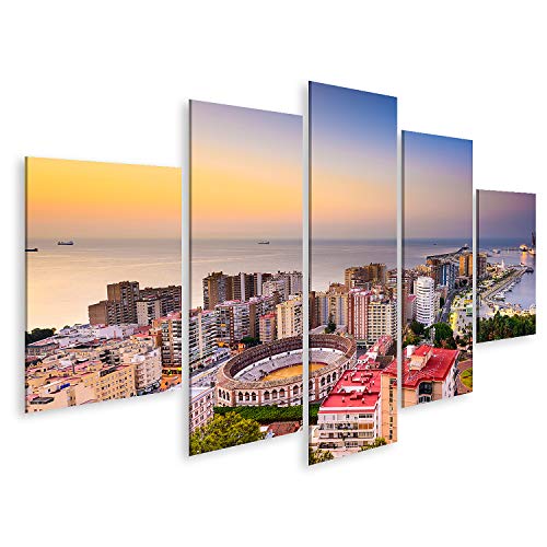 islandburner Cuadro en Lienzo Málaga, España, Horizonte del Amanecer hacia el Mar Mediterráneo. Cuadros Modernos Decoracion Impresión Salon islandburner Cuadro en Lienzo Málaga, España, Horizonte del Amanecer hacia el Mar Mediterráneo. Cuadros Modernos Decoracion Impresión Salon