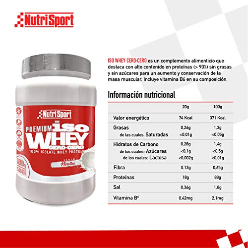 ISO WHEY CERO CERO NEUTRO 1KG ISO WHEY CERO CERO NEUTRO 1KG