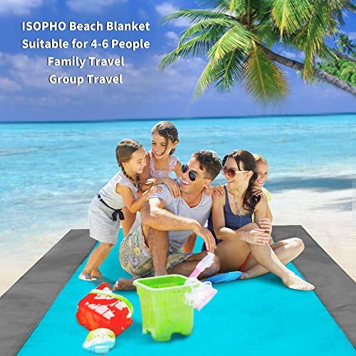 ISOPHO Alfombra de Playa Esterilla Playa, Manta Picnic Impermeable Manta de Picnic 274X 243cm Manta de Playa con 4 Clavos Fijos, Alfombra de Picnic Bordes Reforzados para la Playa, Camping, y Picnic ISOPHO Alfombra de Playa Esterilla Playa, Manta Picnic Impermeable Manta de Picnic 274X 243cm Manta de Playa con 4 Clavos Fijos, Alfombra de Picnic Bordes Reforzados para la Playa, Camping, y Picnic