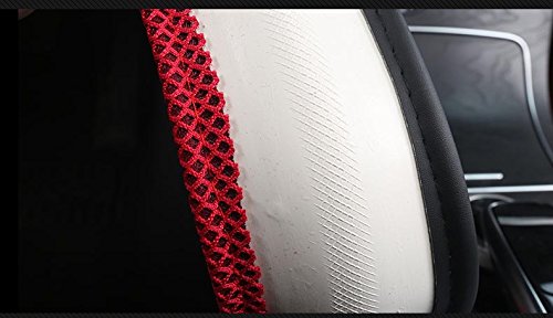 Istn - Funda de Volante de Seda de Hielo Transpirable Antideslizante para Unisex rojo Istn - Funda de Volante de Seda de Hielo Transpirable Antideslizante para Unisex rojo