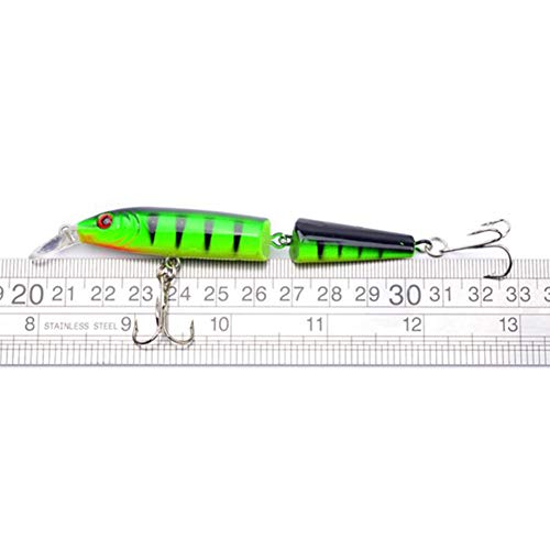 Isuper 5 Colores Pesca Crankbaits señuelos de plástico articulado Multi-Cebo Kits adecuados para la mar, río, Lago, la Trucha, el Lucio, la Perca, la Carpa y la lucioperca