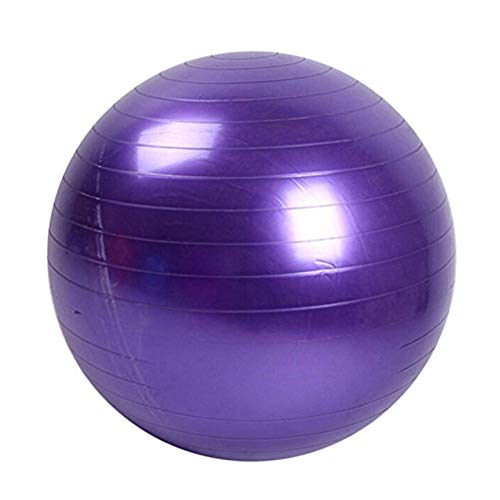 Isuper Pelota de Ejercicio de Yoga Ejercicio de Equilibrio Formación Clase de Yoga Gym Bola de la Base Gymball PVC 45cm / 17.7inch púrpura