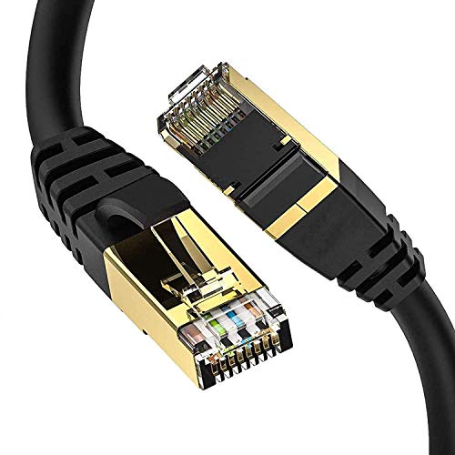 isYoung Cable Ethernet Cat 8-9M （30ft） 26AWG 40 Gbps 2000 MHz con Conector RJ45 Resistente a Intemperie S/FTP, Resistente Rayos UV Compatible con Cat7 Cat5 Cat5e Cat6 Cat6e Cable Ethernet Network