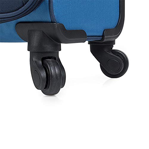 ITACA - Juego de Maletas Viaje 4 Ruedas Trolley poliéster eva Extensibles. s y Ligeras. Mango Asas y candado. pequeña ryanair, Mediana y Grande. 701000, Color Azul-Azul Marino ITACA - Juego de Maletas Viaje 4 Ruedas Trolley poliéster eva Extensibles. s y Ligeras. Mango Asas y candado. pequeña ryanair, Mediana y Grande. 701000, Color Azul-Azul Marino