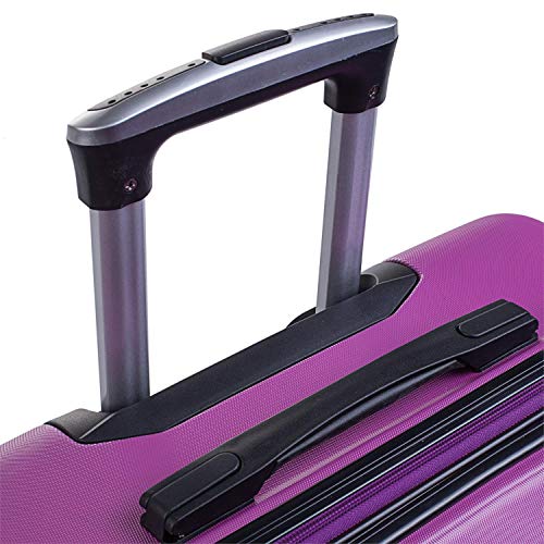 ITACA - Maleta Cabina de Viaje rígida 4 Ruedas Trolley 55 cm abs. Equipaje de Mano. pequeña cómoda Ligera y Bonita. Low Cost ryanair Precio. 71250, Color Morado