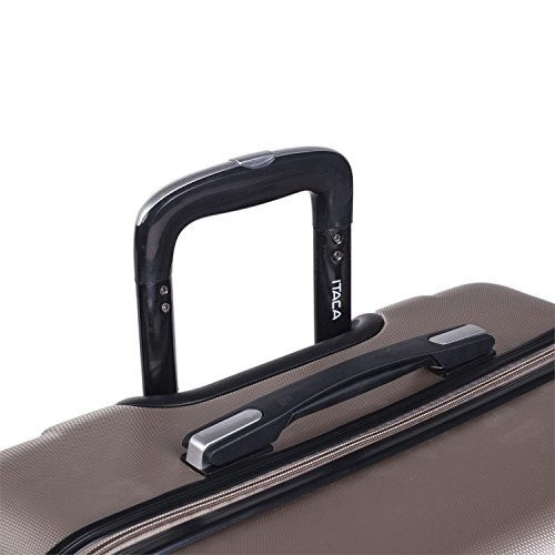 ITACA - Maleta Cabina de Viaje Rígida 4 Ruedas Trolley 55 cm ABS. Equipaje de Mano. Pequeña Práctica Cómoda y Ligera Low Cost Ryanair, Estudiante. 71150, Color Champagne ITACA - Maleta Cabina de Viaje Rígida 4 Ruedas Trolley 55 cm ABS. Equipaje de Mano. Pequeña Práctica Cómoda y Ligera Low Cost Ryanair, Estudiante. 71150, Color Champagne