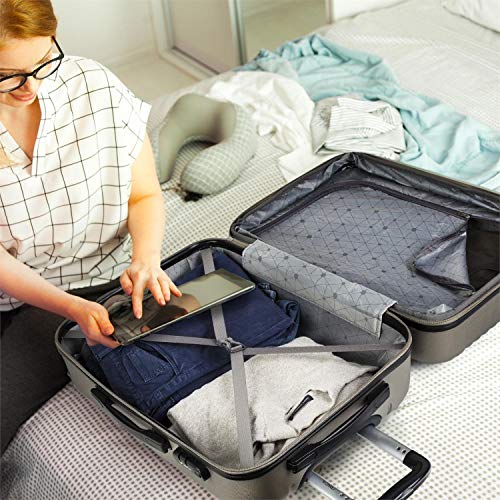 ITACA - Maleta de Viaje Cabina Rígida 4 Ruedas 55 cm Trolley ABS. Equipaje de Mano. Pequeña Resistente Cómoda y Ligera. Low Cost Ryanair. Estudiante. Calidad y Diseño. T71550, Color Champagne